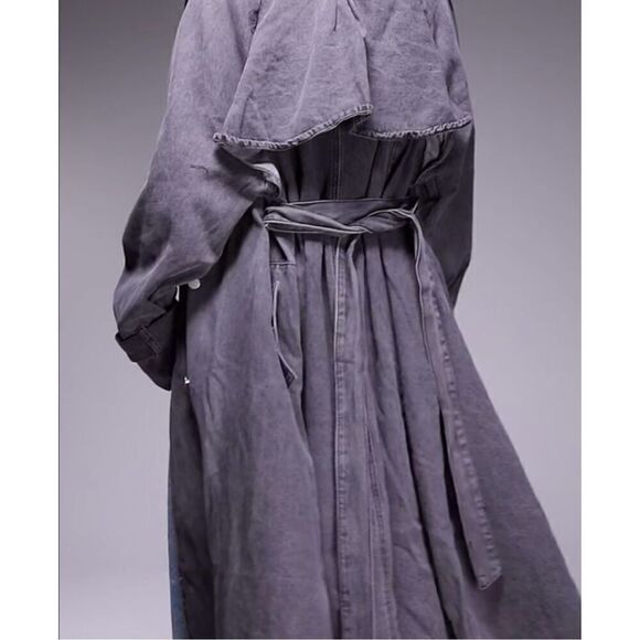 New!!! ASOS| Denim| Maxi| Trench - Picture 10 of 12